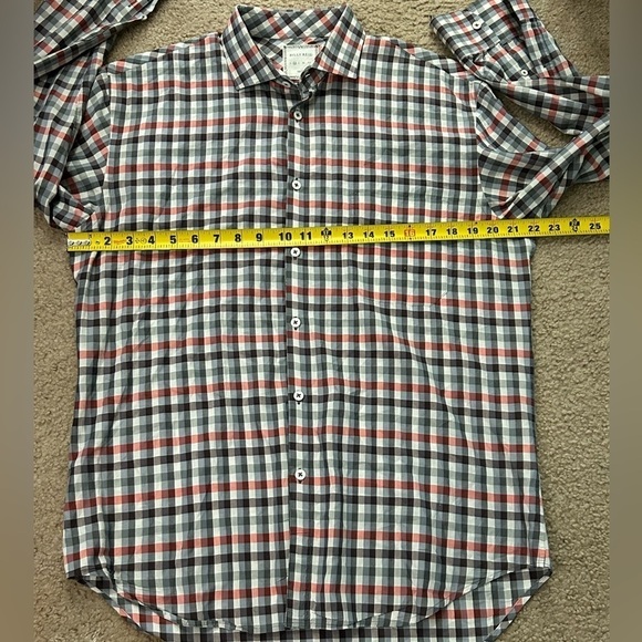 Billy Reid Men’s Medium Slim Cut Long Sleeve Button Down Shirt - Picture 5 of 8